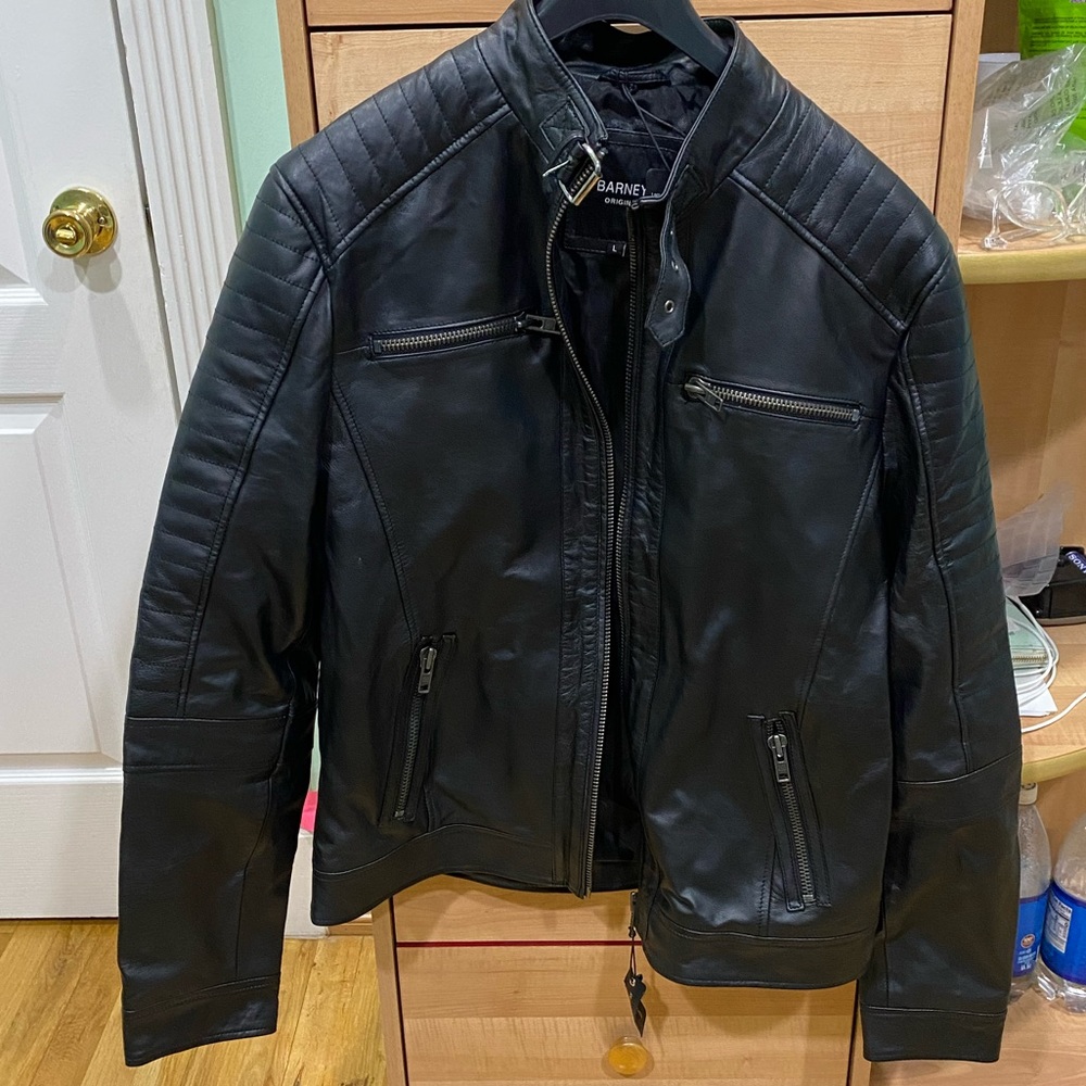 Brand new Barneys leather jacket